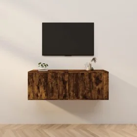 Muebles para TV de pared 2 uds roble ahumado 57x34,5x40 cm von , TV-Möbel - Ref: Foro24-3188339, Preis: 73,31 €, Rabatt: %