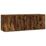 Muebles para TV de pared 2 uds roble ahumado 57x34,5x40 cm by , TV Furniture - Ref: Foro24-3188339, Price: 73,31 €, Discount: %