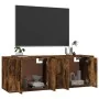 Muebles para TV de pared 2 uds roble ahumado 57x34,5x40 cm by , TV Furniture - Ref: Foro24-3188339, Price: 73,31 €, Discount: %
