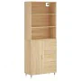 Aparador alto madera contrachapada color roble 69,5x34x180 cm von , Sideboards - Ref: Foro24-3189424, Preis: 149,91 €, Rabatt: %