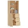 Aparador alto madera contrachapada color roble 69,5x34x180 cm von , Sideboards - Ref: Foro24-3189424, Preis: 149,91 €, Rabatt: %