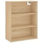 Aparador alto madera contrachapada color roble 69,5x34x180 cm von , Sideboards - Ref: Foro24-3189424, Preis: 149,91 €, Rabatt: %