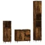 Set de muebles baño 3 pzas madera contrachapada roble ahumado von , Badezimmermöbel - Ref: Foro24-3190218, Preis: 188,52 €, R...