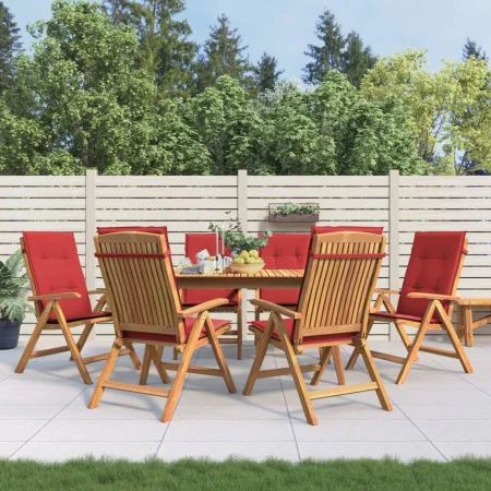 Sillas de jardín reclinables y cojines 6 uds madera maciza teca von , Gartenstühle - Ref: Foro24-3196499, Preis: 1,00 €, Raba...