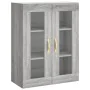 Aparador alto madera contrachapada gris sonoma 69,5x34x180 cm by , Sideboards - Ref: Foro24-3198199, Price: 153,68 €, Discoun...
