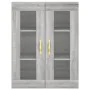 Aparador alto madera contrachapada gris sonoma 69,5x34x180 cm by , Sideboards - Ref: Foro24-3198199, Price: 153,68 €, Discoun...