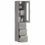 Aparador alto madera contrachapada gris Sonoma 34,5x34x180 cm de , Aparadores - Ref: Foro24-3199231, Precio: 115,54 €, Descue...