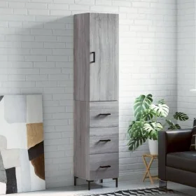 Aparador alto madera contrachapada gris Sonoma 34,5x34x180 cm von , Sideboards - Ref: Foro24-3198855, Preis: 114,33 €, Rabatt: %