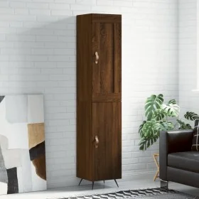 Aparador alto madera contrachapada roble marrón 34,5x34x180 cm von , Sideboards - Ref: Foro24-3200112, Preis: 103,99 €, Rabat...