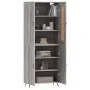 Aparador alto madera contrachapada gris sonoma 69,5x34x180 cm de , Aparadores - Ref: Foro24-3199535, Precio: 142,79 €, Descue...