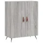 Aparador alto madera contrachapada gris sonoma 69,5x34x180 cm de , Aparadores - Ref: Foro24-3199535, Precio: 142,79 €, Descue...