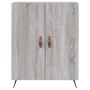 Aparador alto madera contrachapada gris sonoma 69,5x34x180 cm de , Aparadores - Ref: Foro24-3199535, Precio: 142,79 €, Descue...