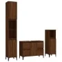 Set de muebles baño 3 pzas madera contrachapada roble marrón by , Bathroom furniture - Ref: Foro24-3185612, Price: 244,07 €, ...