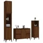 Set de muebles baño 3 pzas madera contrachapada roble marrón by , Bathroom furniture - Ref: Foro24-3185612, Price: 244,07 €, ...