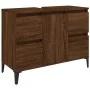 Set de muebles baño 3 pzas madera contrachapada roble marrón by , Bathroom furniture - Ref: Foro24-3185612, Price: 244,07 €, ...