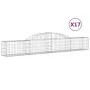 Cestas de gaviones 17 uds forma de arco hierro 300x30x40/60 cm by , Pots and planters - Ref: Foro24-3146480, Price: 1,00 €, D...