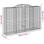 Cestas de gaviones 13 uds forma de arco hierro 300x50x180/200cm by , Pots and planters - Ref: Foro24-3146784, Price: 2,00 €, ...