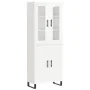 Aparador alto madera contrachapada blanco brillo 69,5x34x180 cm von , Sideboards - Ref: Foro24-3198235, Preis: 186,19 €, Raba...