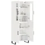 Aparador alto madera contrachapada blanco brillo 69,5x34x180 cm von , Sideboards - Ref: Foro24-3198235, Preis: 186,19 €, Raba...