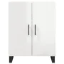 Aparador alto madera contrachapada blanco brillo 69,5x34x180 cm von , Sideboards - Ref: Foro24-3198235, Preis: 186,19 €, Raba...