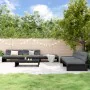 Juego de muebles de jardín 6 pzas y cojines madera maciza negro von , Gartensets - Ref: Foro24-3186155, Preis: 1,00 €, Rabatt: %