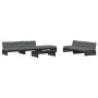 Juego de muebles de jardín 6 pzas y cojines madera maciza negro von , Gartensets - Ref: Foro24-3186155, Preis: 1,00 €, Rabatt: %