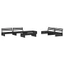 Juego de muebles de jardín 6 pzas y cojines madera maciza negro von , Gartensets - Ref: Foro24-3186155, Preis: 1,00 €, Rabatt: %