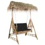 Banco columpio de 2 plazas hojas de palma y cojín bambú 202 cm by , Garden rockers - Ref: Foro24-3063940, Price: 478,89 €, Di...