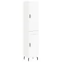 Aparador alto madera contrachapada blanco 34,5x34x180 cm by , Sideboards - Ref: Foro24-3199121, Price: 106,86 €, Discount: %