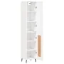 Aparador alto madera contrachapada blanco 34,5x34x180 cm by , Sideboards - Ref: Foro24-3199121, Price: 106,86 €, Discount: %