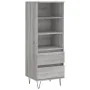 Aparador alto madera contrachapada gris Sonoma 40x36x110 cm de , Aparadores - Ref: Foro24-831514, Precio: 68,49 €, Descuento: %