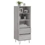 Aparador alto madera contrachapada gris Sonoma 40x36x110 cm de , Aparadores - Ref: Foro24-831514, Precio: 68,49 €, Descuento: %