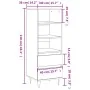 Aparador alto madera contrachapada gris Sonoma 40x36x110 cm de , Aparadores - Ref: Foro24-831514, Precio: 68,49 €, Descuento: %