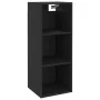 Armario de pared madera de ingeniería negro 34,5x32,5x90 cm de , Estantes y estanterías - Ref: Foro24-812484, Precio: 48,78 €...