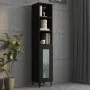Armario de pared madera de ingeniería negro 34,5x32,5x90 cm de , Estantes y estanterías - Ref: Foro24-812484, Precio: 48,78 €...