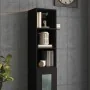 Armario de pared madera de ingeniería negro 34,5x32,5x90 cm de , Estantes y estanterías - Ref: Foro24-812484, Precio: 48,78 €...