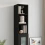 Armario de pared madera de ingeniería negro 34,5x32,5x90 cm de , Estantes y estanterías - Ref: Foro24-812484, Precio: 48,78 €...