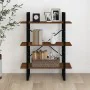 Estantería madera contrachapada roble marrón 80x30x105 cm de , Librerías y estanterías - Ref: Foro24-821317, Precio: 59,99 €,...