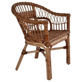 Silla de jardín de ratán natural marrón by , Garden chairs - Ref: Foro24-246809, Price: 250,11 €, Discount: %