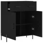 Aparador de madera de ingeniería negro 69,5x34x90 cm by , Sideboards - Ref: Foro24-827989, Price: 101,75 €, Discount: %