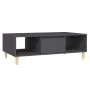 Mesa de centro de madera contrachapada gris 103,5x60x35cm de , Mesas de centro - Ref: Foro24-806015, Precio: 76,18 €, Descuen...