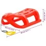 Trineo polipropileno rojo 80x39,5x25,5 cm by , Sleighs - Ref: Foro24-93717, Price: 47,41 €, Discount: %