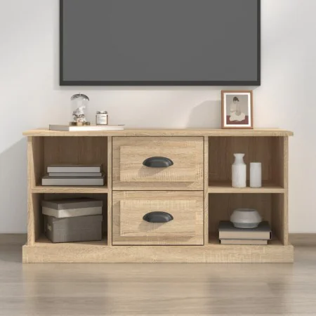 Mueble para TV madera contrachapada roble Sonoma 99,5x35,5x48cm de , Muebles TV - Ref: Foro24-816275, Precio: 80,67 €, Descue...