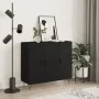 Aparador de madera de ingeniería negro 90x34x80 cm de , Aparadores - Ref: Foro24-828101, Precio: 88,32 €, Descuento: %