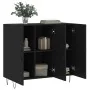 Aparador de madera de ingeniería negro 90x34x80 cm de , Aparadores - Ref: Foro24-828101, Precio: 88,32 €, Descuento: %