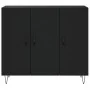 Aparador de madera de ingeniería negro 90x34x80 cm de , Aparadores - Ref: Foro24-828101, Precio: 88,32 €, Descuento: %
