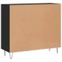 Aparador de madera de ingeniería negro 90x34x80 cm de , Aparadores - Ref: Foro24-828101, Precio: 88,32 €, Descuento: %