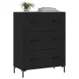 Aparador de madera de ingeniería negro 69,5x34x90 cm de , Aparadores - Ref: Foro24-827853, Precio: 106,95 €, Descuento: %