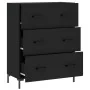 Aparador de madera de ingeniería negro 69,5x34x90 cm de , Aparadores - Ref: Foro24-827853, Precio: 106,95 €, Descuento: %