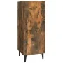 Aparador madera contrachapada roble ahumado 34,5x34x90 cm de , Aparadores - Ref: Foro24-817405, Precio: 59,14 €, Descuento: %